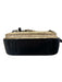 Reed Krakoff Beige & Black Leather Snake Embossed Hand Open Buckles Bag Beige & Black / M