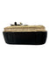 Reed Krakoff Beige & Black Leather Snake Embossed Hand Open Buckles Bag Beige & Black / M