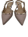 Valentino Garavani Shoe Size 40 Blush Beige Leather Ankle Strap Rockstud Pumps Blush Beige / 40