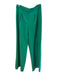 NYCC Size 10 Green Polyester & Spandex Wide Leg Pleated Zipper Fly Pants Green / 10