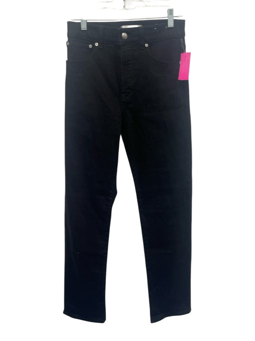 Madewell Size 25T Black Cotton Straight Cut Stretch High Rise Jeans Black / 25T