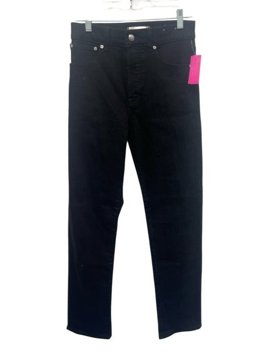 Madewell Size 25T Black Cotton Straight Cut Stretch High Rise Jeans Black / 25T