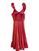Sika Size 10 Pink & Orange Cotton Abstract Floral Sleeveless Back Zip Dress Pink & Orange / 10