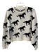 & Other Stories Size Small White & Black Polyamide Blend Long Sleeve Sweater White & Black / Small