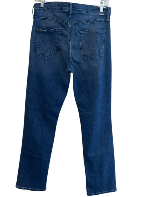 Mother Size 29 Mid Wash Cotton 5 Pocket Button Close Skinny Belt Loops Jeans Mid Wash / 29