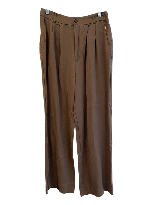 Reformation Size 8 Brown Tencel High Rise 4 Pocket Wide Leg Slacks Pants Brown / 8