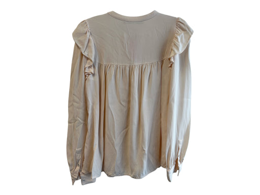 Marie Oliver Size XS Powder Pink No Fabric Tag Tie V Neck Ruffle Detail Top Powder Pink / XS