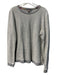 Dolan Size M Gray Cotton Sparkle detail Long Sleeve pull over Top Gray / M