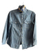 J Mclaughlin Size XS Denim Blue Polyester Long Sleeve Collared buttondown Top Denim Blue / XS