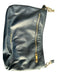 Anna Paola Dark Blue Leather Shoulder & Crossbody Weave Gold Hardware Bag Dark Blue / Medium