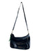 Anna Paola Dark Blue Leather Shoulder & Crossbody Weave Gold Hardware Bag Dark Blue / Medium
