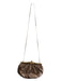Judith Leiber Tan Reptile Gold hardware seam detail Top Closure Bag Tan / Small