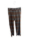 Mariella by GMS Size 40 Brown, Black & White Viscose & wool Plaid Zip Fly Pants Brown, Black & White / 40