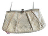 Judith Leiber Pale Yellow Snakeskin Gold hardware Chain Clutch Bag Pale Yellow / Small