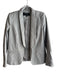 Helene Berman x Anthropologie Size 4 Silver Cotton Blend Canvas Shimmer Jacket Silver / 4