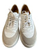 Jack Erwin Shoe Size 6.5 White Leather Suede Detail Almond Toe Lace Up Shoes White / 6.5