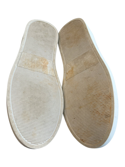 Jack Erwin Shoe Size 6.5 White Leather Suede Detail Almond Toe Lace Up Shoes White / 6.5