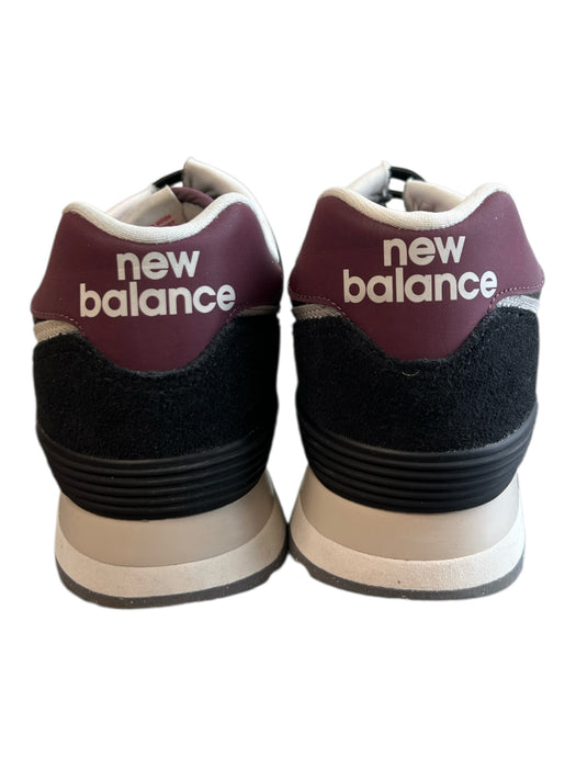 New Balance Shoe Size 8.5 Black & White Nylon Leather & Suede Round Toe Shoes Black & White / 8.5