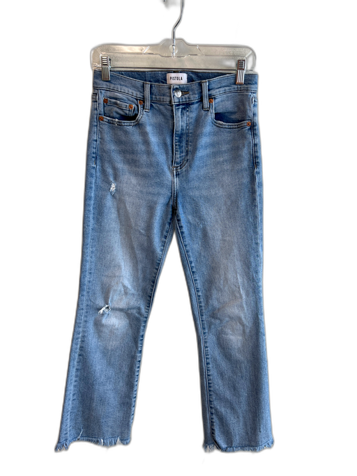 Pistola Size 27 Medium light wash Cotton High Rise Zip Fly distressed Jeans Medium light wash / 27