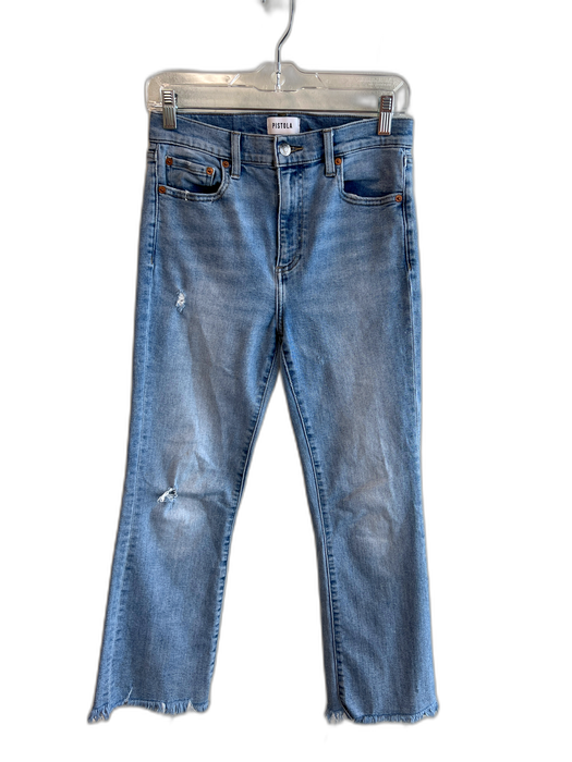 Pistola Size 27 Medium light wash Cotton High Rise Zip Fly distressed Jeans Medium light wash / 27