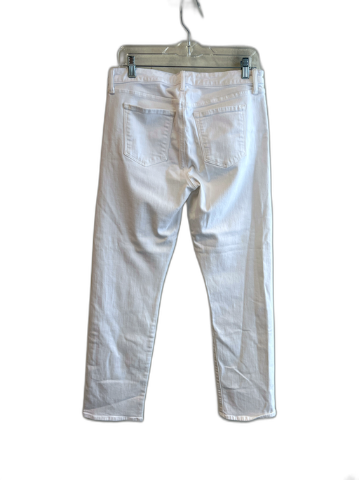 J Brand Size 31 White Cotton Blend Mid Rise Zip Fly 5 Pocket Straight Jeans White / 31