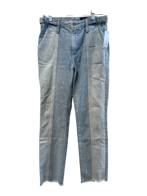 AG Size 26 Light Wash Denim Cotton Mid Rise Zip Fly Straight Leg Jeans Light Wash Denim / 26