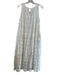 Max Studio Size S White Cotton Round Neck Sleeveless Back Keyhole A line Dress White / S