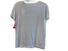 Vince Size M White Linen Crew Neck Short Sleeve Heathered Top White / M