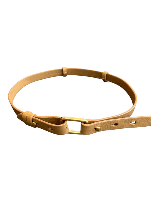 Marc By Marc Jacobs Beige Leather Gold hardware Adjustable Logo Belts Beige / M/L