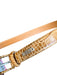 Lauren Ralph Lauren Brown Leather Animal Skin Adjustable silver hardware Belts Brown / M