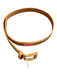Lauren Ralph Lauren Brown Leather Animal Skin Adjustable silver hardware Belts Brown / M