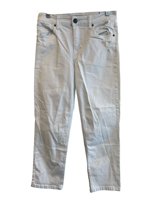 Kut From The Kloth Size 4 White Cotton Blend 5 Pocket Zip Pocket High Rise Jeans White / 4