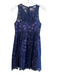 Nanette Lepore Size 4 Indigo Cotton & Acetate Round Neck Sleeveless Dress Indigo / 4