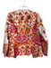 Indikka Size S White multi Cotton Abstract Long Sleeve Clasp Close Jacket White multi / S