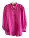 Anthropologie Size S Pink No Fabric Tag Long Sleeve Button Sleeve Collar Top Pink / S
