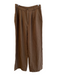 Reformation Size 8 Brown Tencel Side Pockets Zip Fly Wide Leg Pants Brown / 8