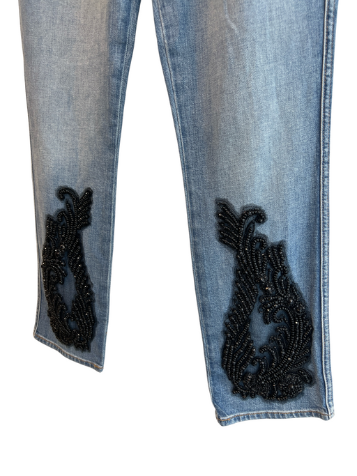 7 For All Mankind Size 26 Light Wash Cotton Blend High Rise Button Fly Jeans Light Wash / 26