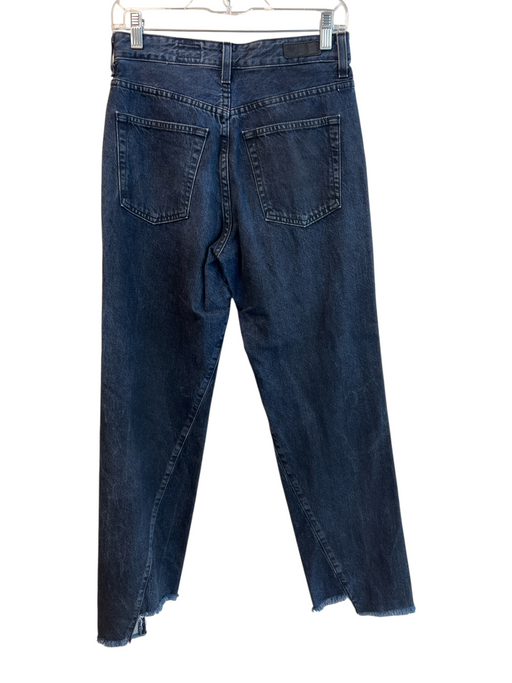 AG Size 26 Dark Wash Cotton High Rise Button Fly 5 Pocket Straight Leg Jeans Dark Wash / 26