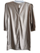 Velvet Size M Gold Polyurethane Faux Leather Metallic Short Sleeve Mini Dress Gold / M