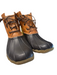 Sperry Shoe Size 7.5 Black Leather Upper Rubber Sole Leather Laces Duck Boots Black / 7.5