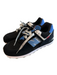 New Balance Shoe Size 8 Black Suede leather Rubber Sole Metallic Laces 574 Shoes Black / 8