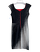 Yoana Baraschi Size 4 Black Cotton Blend Tweed Speckled Square Neck Sheath Dress Black / 4