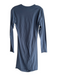 Standard James Perse Size 1 Blue Cotton & Elastane Solid Side Ruching Dress Blue / 1