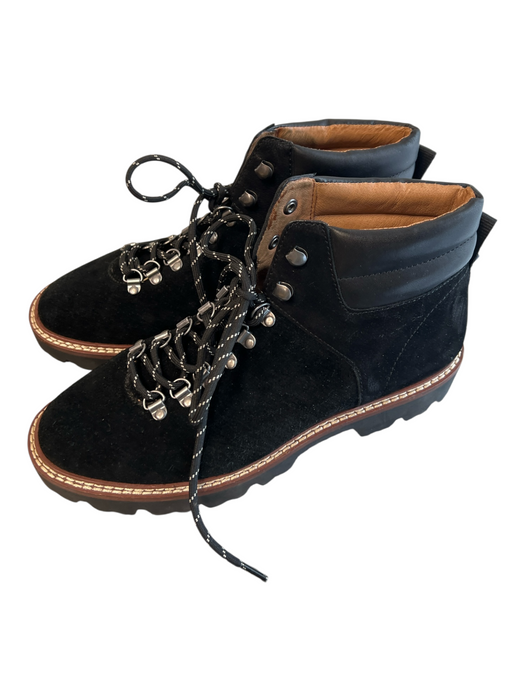 Madewell Shoe Size 8 Black Leather Upper synthetic sole High Top Lug Sole Boots Black / 8