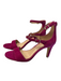 Antonio Melani Shoe Size 7.5 Pink Genuine Leather Suede Strappy Back Zip Shoes Pink / 7.5