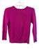 Diane Von Furstenberg Size P Pink Wool Blend Knit Back Zip Round Neck Sweater Pink / P
