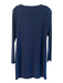 Cynthia Steffe Size M Blue Polyester Blend Long Sleeve Beaded Design Dress Blue / M