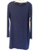 Cynthia Steffe Size M Blue Polyester Blend Long Sleeve Beaded Design Dress Blue / M