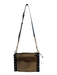 Rebecca Minkoff Brown & Black Leather & Canvas Gold hardware Zip Close Bag Brown & Black / S