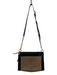 Rebecca Minkoff Brown & Black Leather & Canvas Gold hardware Zip Close Bag Brown & Black / S